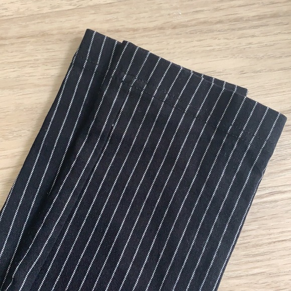 Who What Wear Pinstriped Black Tight Pants - Picture 3 of 9